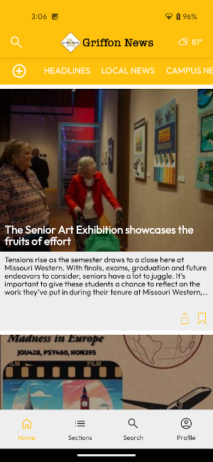 Griffon News Screenshot 1