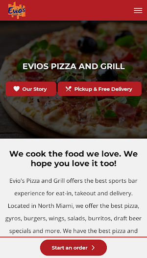 Evios Pizza & Grill Screenshot 0
