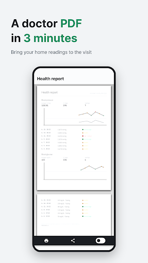 Blood Pressure Glucose Tracker Screenshot 1