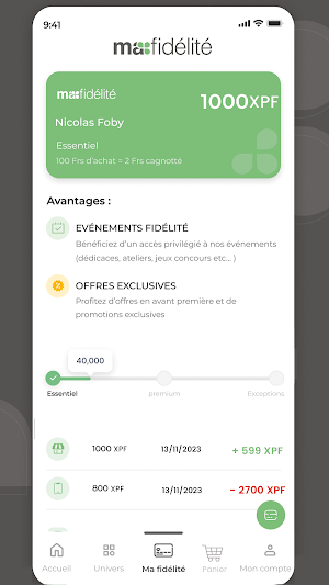 Mafidélité Screenshot 1