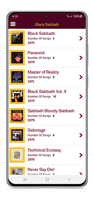 Black Sabbath Lyrics Wallpaper Screenshot 1