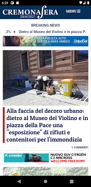 Cremona Sera Screenshot 1