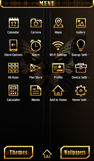 Skull Butterfly Theme +HOME Screenshot 1