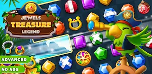 Jewels Treasures Match 3 Pro Screenshot 0