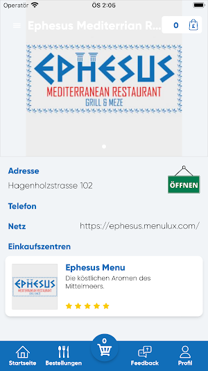 Ephesus Restaurant Screenshot 1