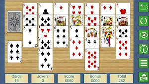 HomeRun V+, card solitaire - tournament edition. Screenshot 2