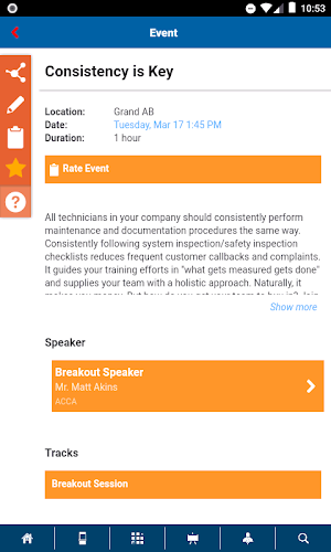 ACCA Events Screenshot 2