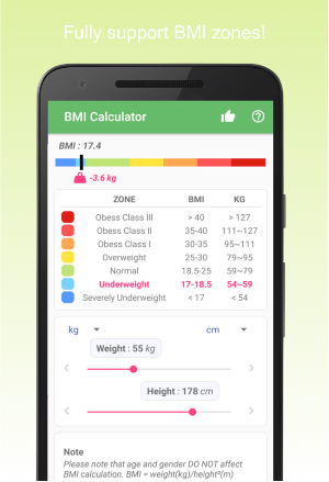 BMI Calculator Screenshot 1