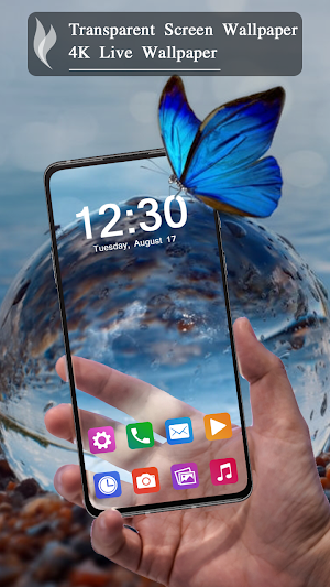 Transparent Screen Wallpaper Screenshot 0