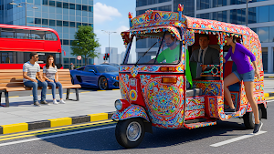 Tuk Tuk Rickshaw Ev Auto Game Screenshot 0