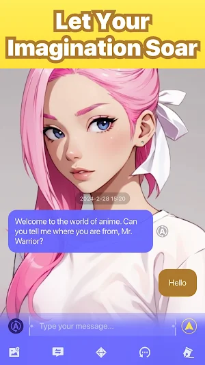 Bella: Anime Characters Chat Screenshot 2