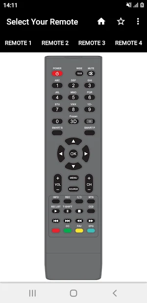 Kioto TV Remote Screenshot 1