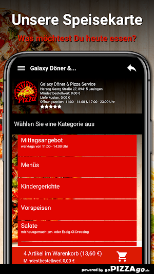 Galaxy Döner Pizza Service Screenshot 3