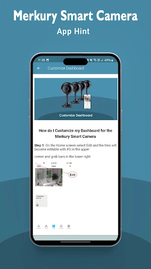Merkury Smart Camera App Hint Screenshot 3