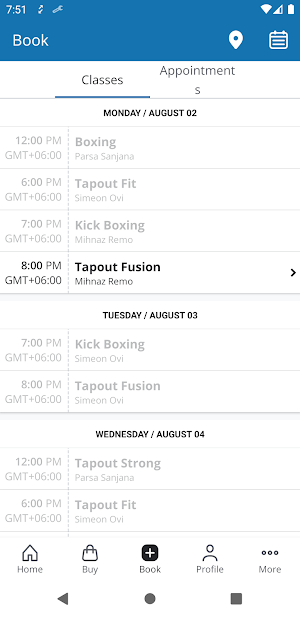 Tapout Fitness Screenshot 1