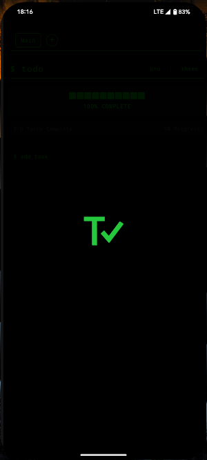 TCheck: CLI Themed To Do List Screenshot 0