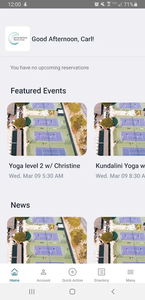 Santa Barbara Tennis Club Screenshot 1