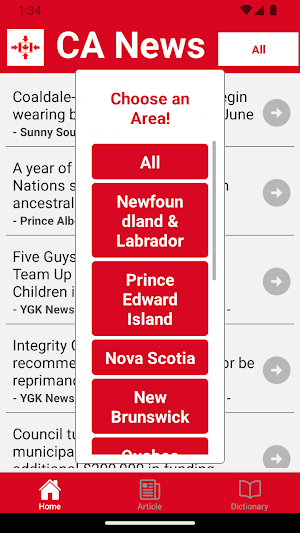 Canada News Feeds Screenshot 1