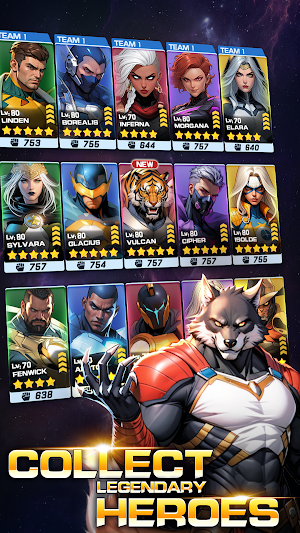Superhero&Puzzles: Match3 RPG Screenshot 1