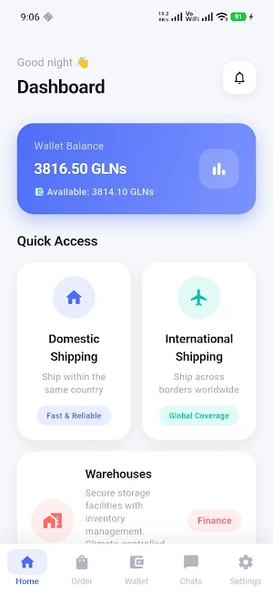 GLNs LOGISTICS Screenshot 0
