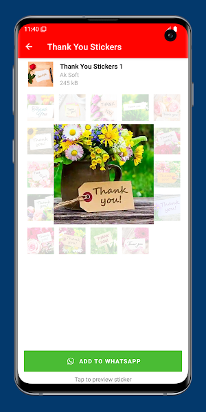 ThankYou Stickers for WhatsApp Screenshot 2