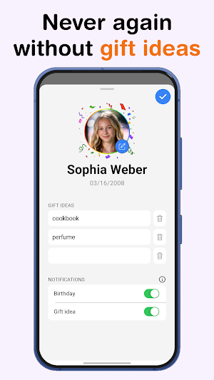 Birthday Calendar Reminder Screenshot 3