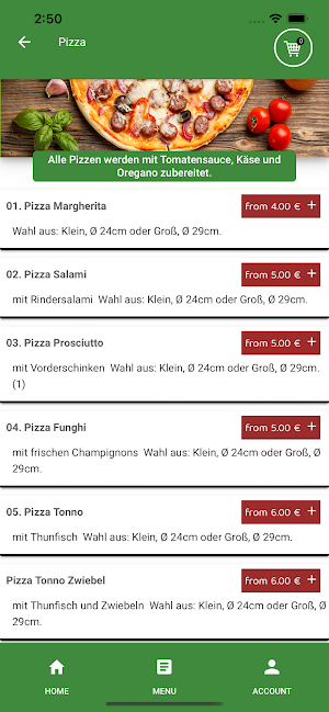 Pizzeria Allegro Screenshot 2