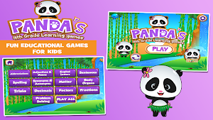 Panda 4th Grade Learning Games Screenshot 0