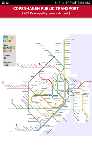 Copenhagen Public Transport Map Offline Screenshot 1
