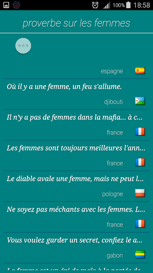 Les meilleurs proverbes du monde Screenshot 1