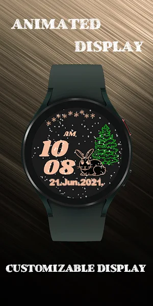 Rose Gold winter bunny snow Screenshot 3