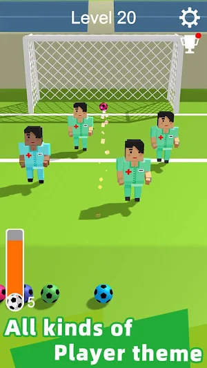 Straight Strike - 3D soccer shot game Screenshot 2