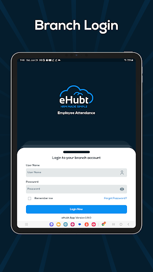 eHubt-Tablet Attendance Screenshot 1