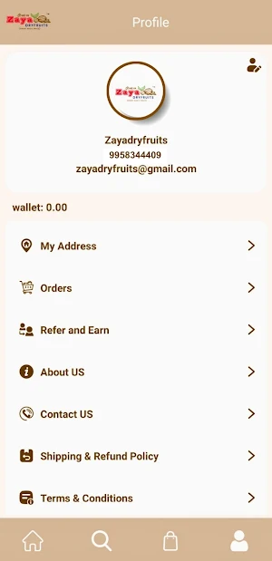 Zaya Dryfruits Screenshot 1