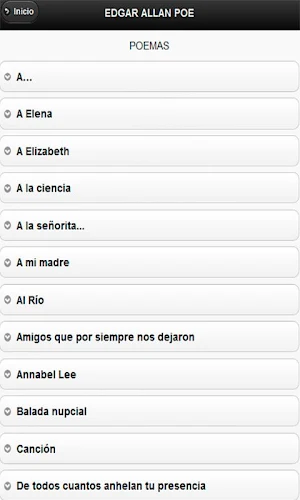 Edgar Allan Poe cuentos poesía Screenshot 3