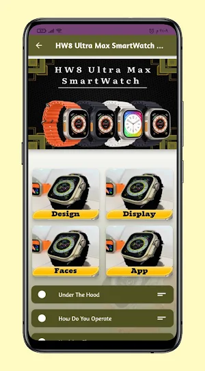 HW8 Ultra Max SmartWatch Guide Screenshot 0