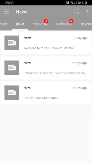 MFP Communicator Screenshot 1
