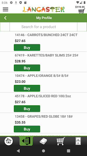 Lancaster Online Ordering Screenshot 1
