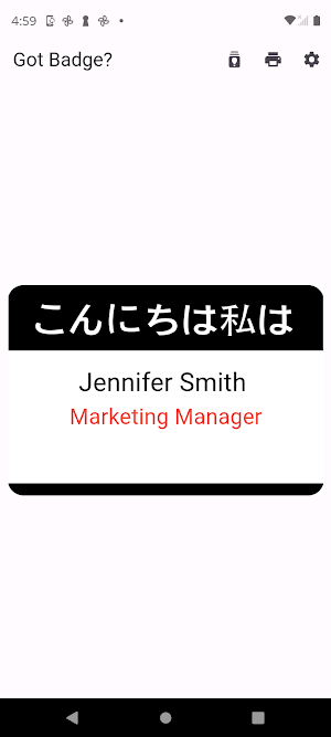 Quick Name Badge Screenshot 3