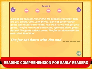 Reading Comprehension Fun Game Screenshot 0