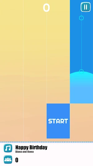 Diana an Roma Music Tiles Game Screenshot 1