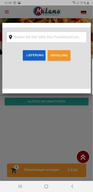 Milano Pizza Stralsund Screenshot 2