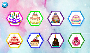birthday cake coloring book Screenshot 1