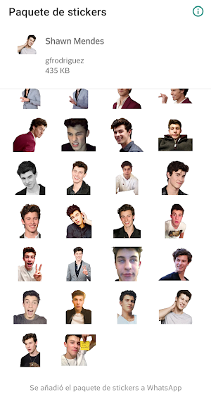 WAStickerApps - Shawn Mendes S Screenshot 2