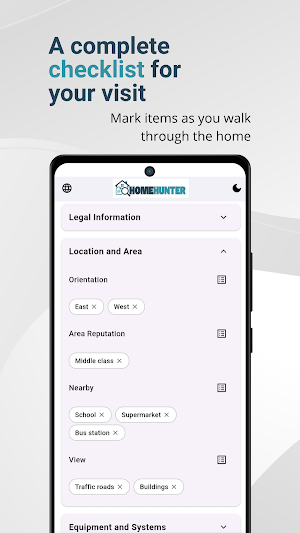 Home Hunter – Smart Checklist Screenshot 2