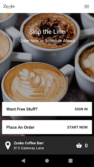 ZOOKS Coffee Bar Screenshot 1
