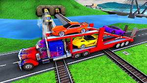 Insane Car Transport TruckGame Screenshot 0