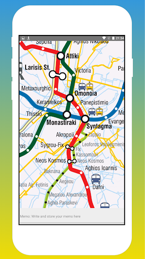 ATHENS METRO MAP Screenshot 2