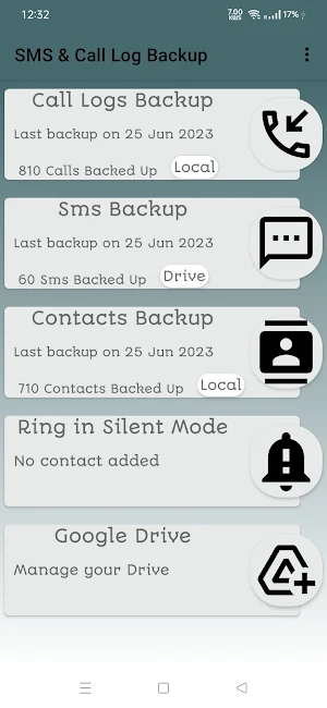Sms & Call Logs Backup Screenshot 0