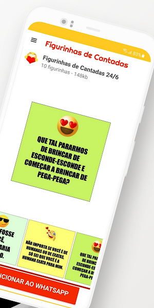 Figurinhas de Cantadas Screenshot 2